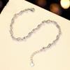 S925 Sterling Silver Bracelet Korean Style Fashion Hollow Women's Diamond Bracelet Jewelry Valentine's Day Gift