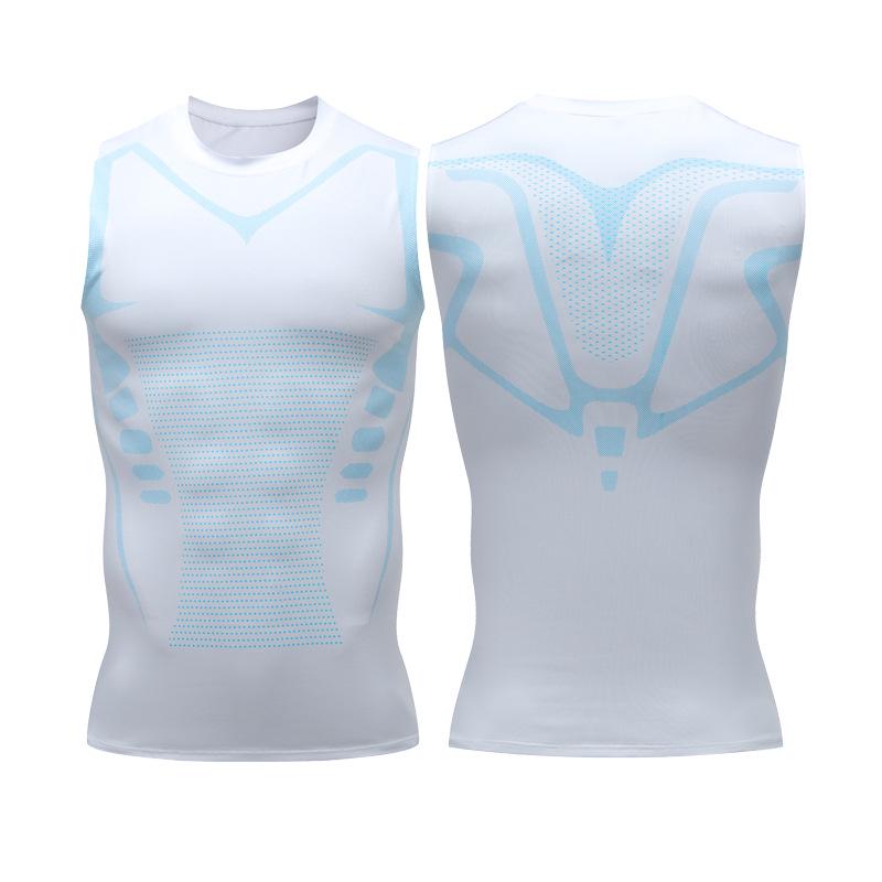 Men's Lightweight Fitness Bodysuit: Sleeveless, Short Sleeve Training Vest for Running, Basketball, Gym