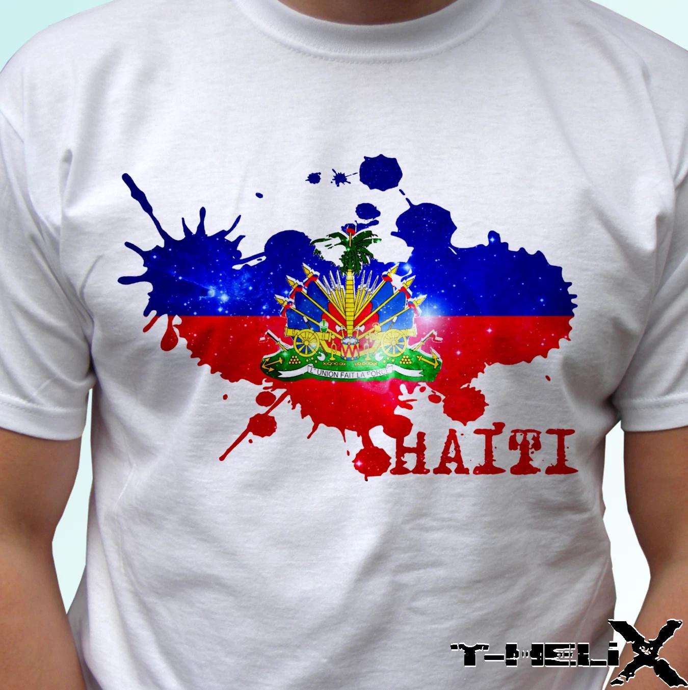 

Haiti flag design - white kids boys T-Shirt top design - s s kids & baby sizes 100