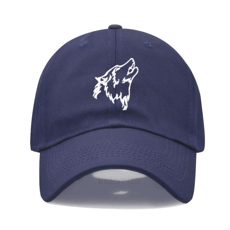 Yiran bag Dames Baseballpet Heren Gewassen Katoen Wolf Huil Borduurwerk Borduurwerk Dad Hat Sport Golfpetten Voor Man Zonnehoeden Dropshipping