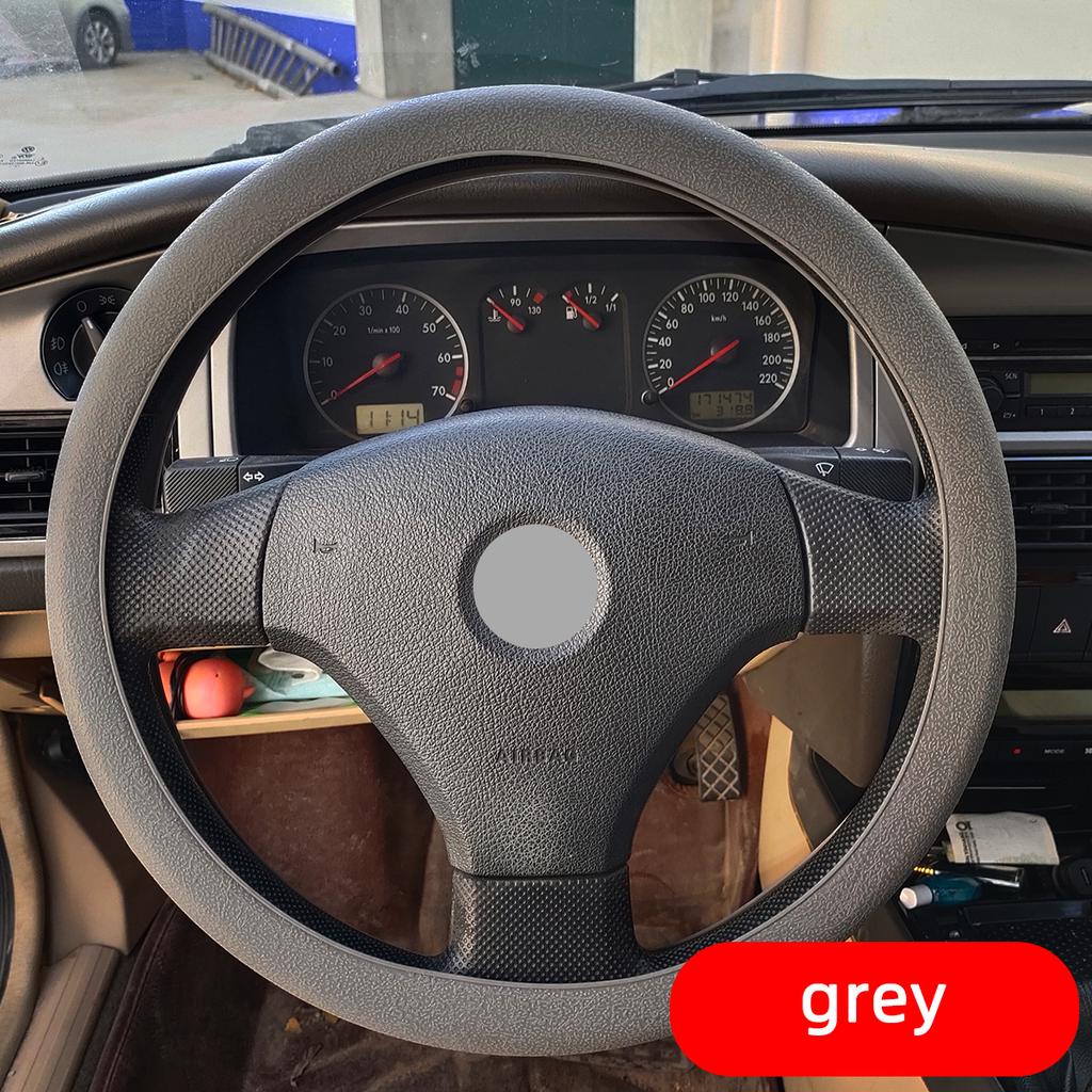 Automotive Silicone Steering Wheel Cover Universal Fashion Sweat Proof Anti Slip All Season Elastic Protective Cover Multi-color