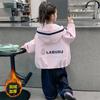 Kids Girls Double Sided Fleece Thickened Casual Outdoor Windbreaker Jacket