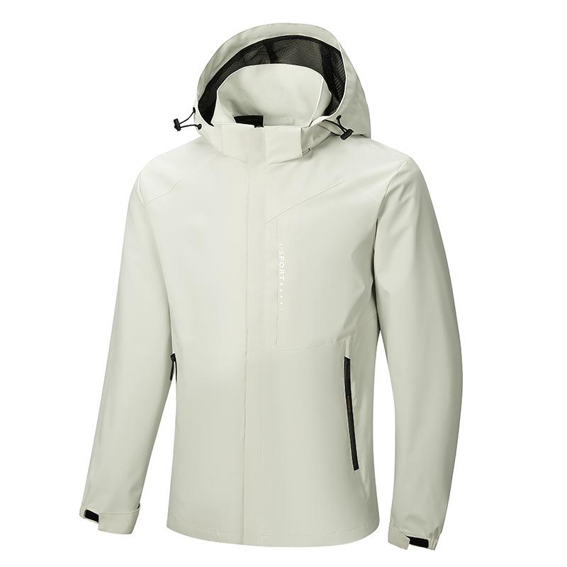 Giacca a vento con cappuccio unisex: Giacca da Ciclismo da Esterno per Coppie, Monostrato Leggera