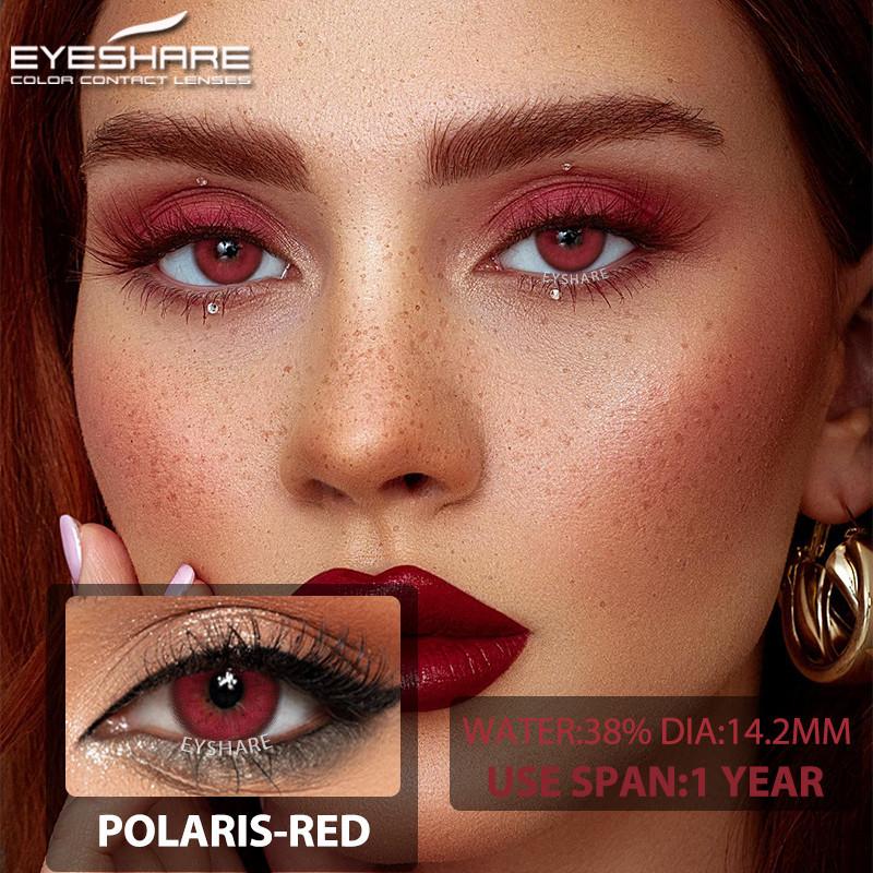 Eyeshare Natürliche Kontaktlinsen 1 Paar Bequeme Hidrocor Farbige Kontaktlinsen für Augen Jährlich Grün Beauty Pupillen