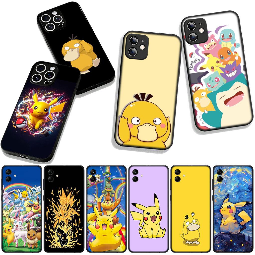 Cover for Xiaomi Redmi Note 15 11 9 10 Pro Plus A5 9A 9T 10A 10C 9C NFC 15C 8T Phone Case Cartoon P-Pokemons Psyduck P-Pikachus