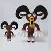 99 Nights Big Horned Elk Plush Toys Stuffed In The Forest Deer Plush Doll Fans Gifts Toys Kids XMAS Gifts XMAS