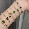 Elegante Bracciale a Pendente Fiore Geometrico in Zirconia Francese – Gioiello da Mano Lussuoso e alla Moda per Donne