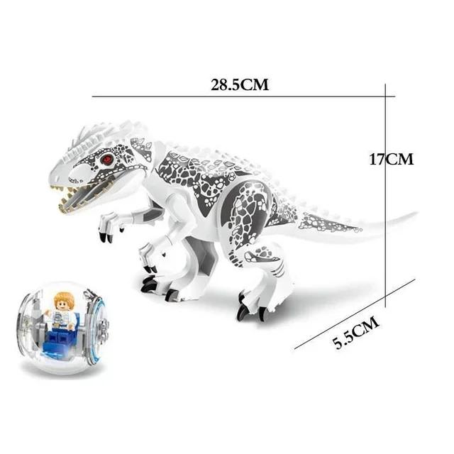 Jurassic Building Blocks World Dinosaurs Figures Bricks Baryonyx Tyrannosaurus Rex Indominus Rex I-Rex Assemble Kids Toys