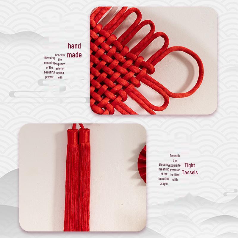 Chinese Knot Wall Decor for Living Room - Perfect for Spring Festival, New Year, Weddings, and Housewarming Gifts