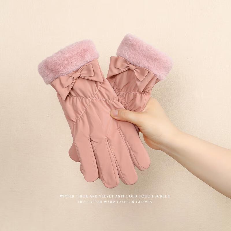 JingJingRS Winter Thermal Windproof Ski Gloves