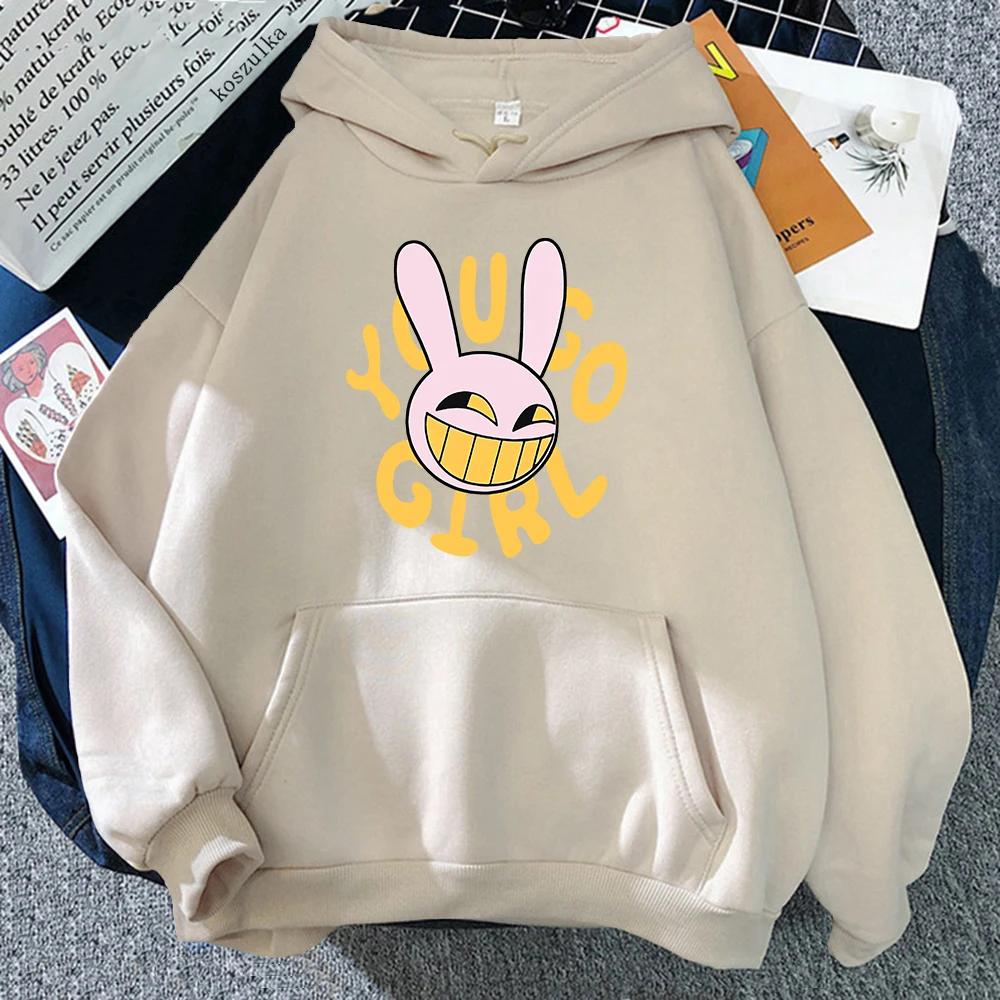 YOU GO GIRL Digital Circus Jax Hoodie Fashion Unisex Harajuku Funny Cute Rabbit Hoodie Unisex Cartoon Vintage Pullover Sweatshirt