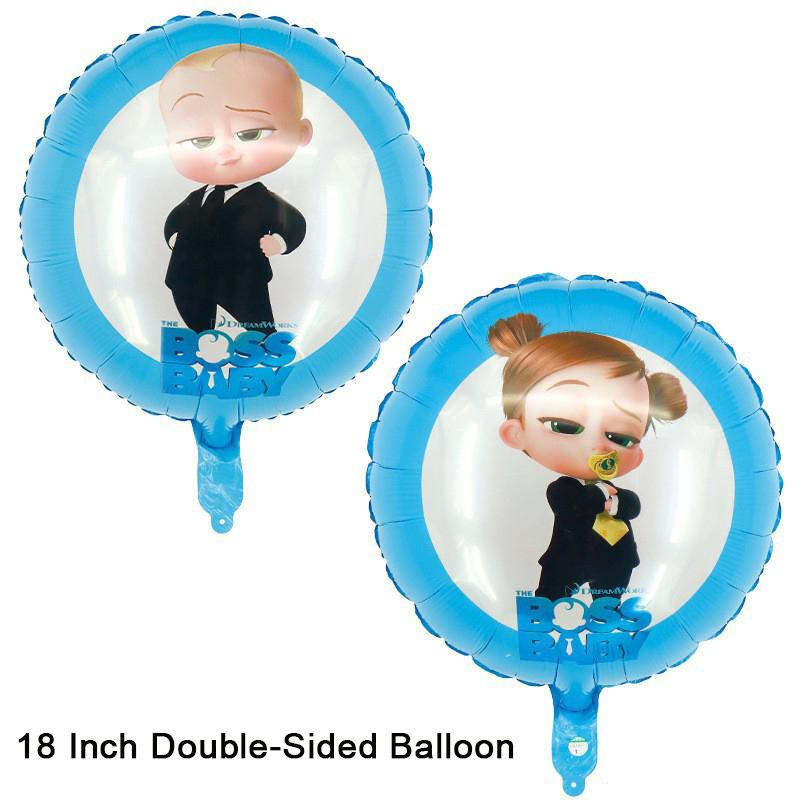 Baby B-BOSSED Birthday Theme Birthday Party Decoration Backdrop Family Cup Plate Napkin Balloons Baby Shower Supplies Kid Gift