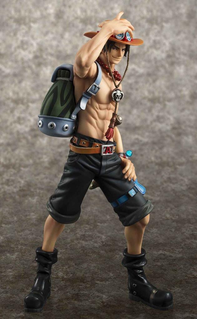 One Piece Portgas Ace 10th LIMITED 230mm Malovaná kompletní figurka Portrét.Of.Pirates NEO-DX D. Ver. (Další prodej Encore) Cca. ABS a PVC