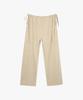 LOSSYROW Rope-Wide Cotton Pants Beige