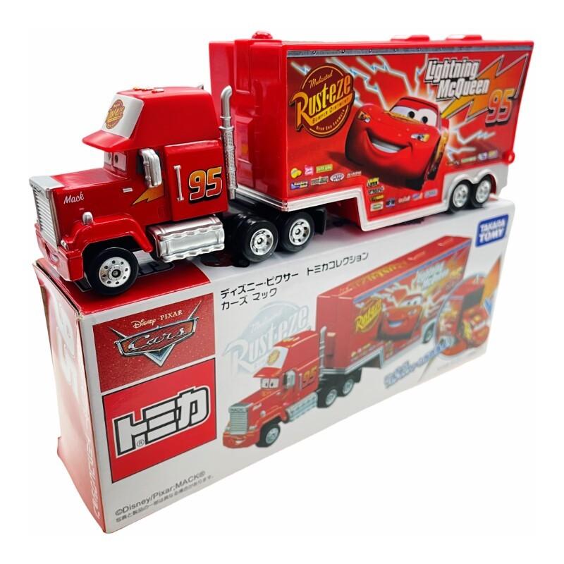 TAKAR TOMY Disney Pixar Autos Mack LKW Legierung Druckguss Ladeanhänger Spielzeug Lightning McQueen Rusteze Sammlerauto Modell Für Kinder