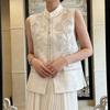 Women's Vest Beaded Chinese Sequins Loose Single Breasted Vest Spring Coat High End Embroidery Early Spring Fashion Coat