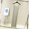 Anti Penetration Lined Bottom Dress Pure Color Anti-Penetration Lining Base Dress Women