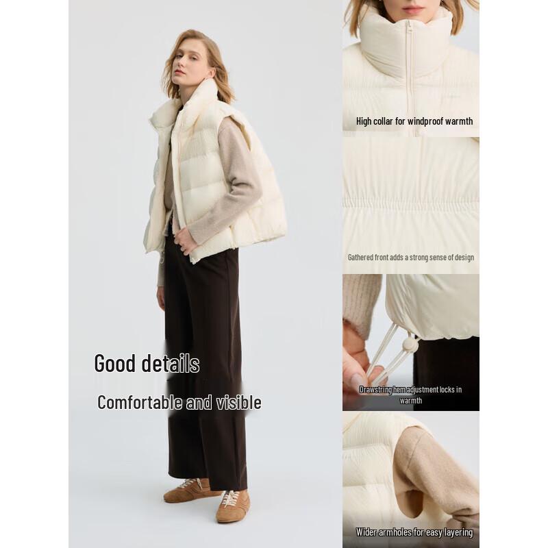 Bingjie Damen Stehkragen Daunenweste J5300EB34