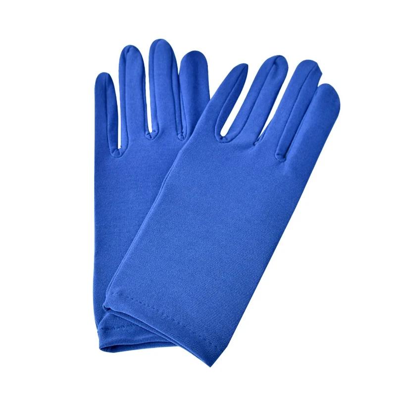 Woman Gloves for Summer Satin Sunscreen  Female Thin Solid Color Ceremonial Performance Dance Breathable Driving Gloves