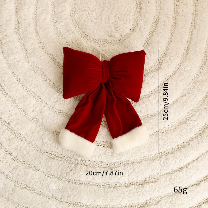 

Красный флокированный расписной елочный шар