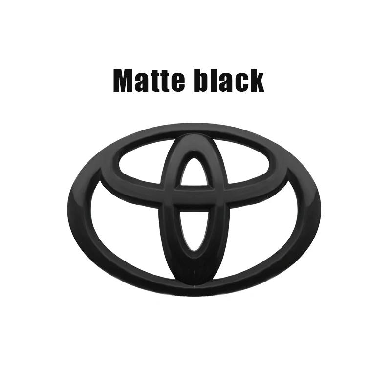 3D Car Logo Badge Front Head Grill Hood Bonnet Emblem For Toyota Corolla Camry Hilux Yaris RAV4 Rear Tail Bumper Trunk Accessory