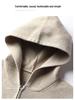 Men's Hooded Knit Cardigan: Korean Style Fashionable Sweater for Autumn/Winter – Trendy, Warm, Casual Outerwear for Middle-aged and Young Men.
