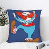 Kissenbezug Lustige Clowns B-Bozoeds Weicher Kissenbezug für Wohnzimmer Sofa Vintage Kissenbezüge