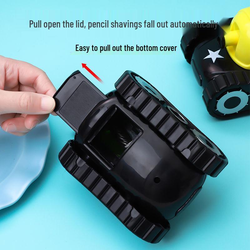 Durable Cartoon Hand-Crank Pencil Sharpener for Students and Kindergarten