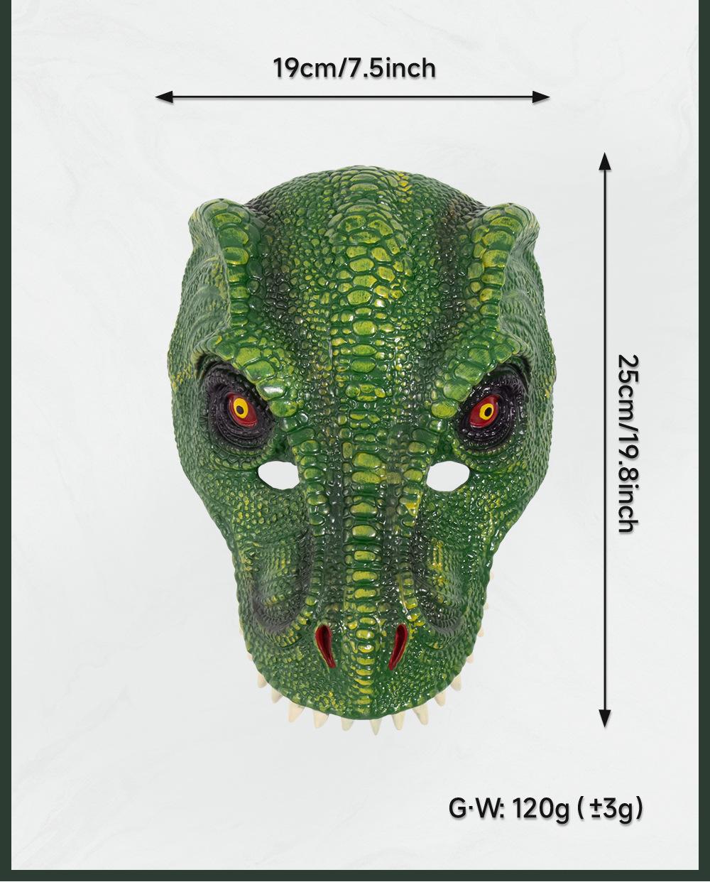 

Funny Dinosaur Monster Mask Cosplay Animal Dragon Head Tyrannosaurus Rex Masks Carnival Halloween Dress Up Party Costume Props