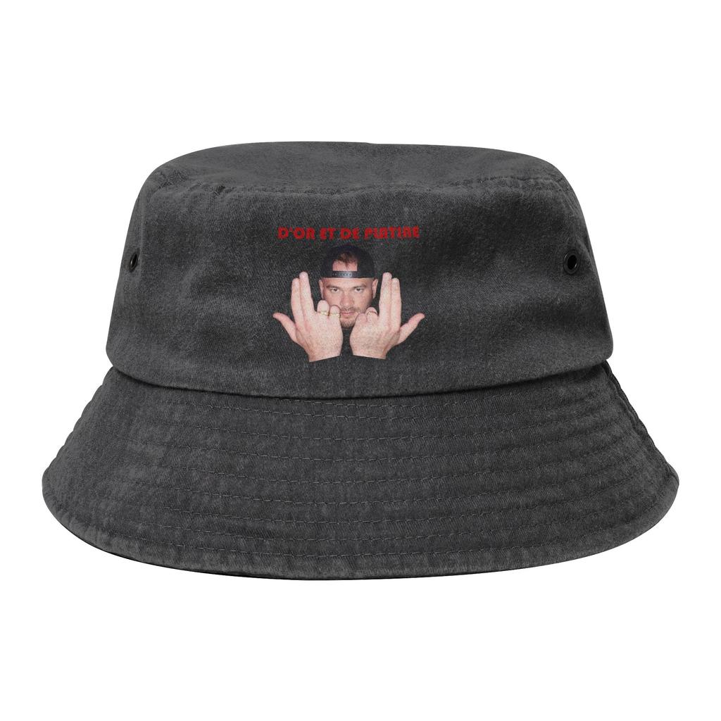 Men  Washed Denim Bucket Hat Jul Gold And Platinum Spring Headwear Foldable Outdoor Fishing Hat  Irish Country Hat Birthday Gift