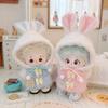 For 17cm Labubu Doll Clothes Fashion Soft Coat Doll Clothes Color Match Pants Dolls Accessories Cute Decoration Little Clothes
