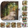 Pattern Landscape Bathroom Shower Curtain Waterproof Hook Bath Accessories Decor