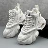 Men's Boots High Top  New Trend Wear resistant Synthetic Leather Boots Casual Lace Up Height Increasing Fashion Boots Comfortable Soft Sole Non slip D