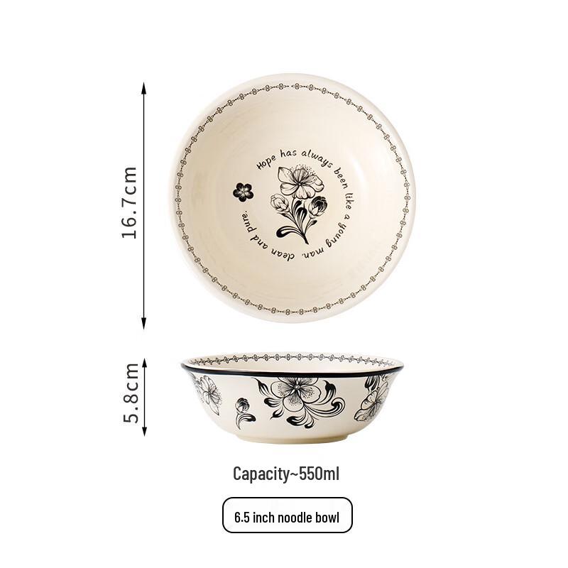Stylish Ceramic Noodle Bowl