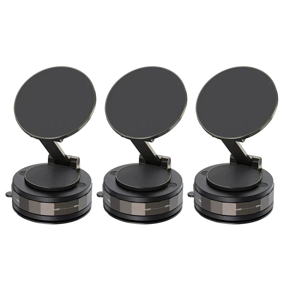 1/2/3PCS Magnetic Car Phone Holder, Vacuum Suction Phone Holder, Broad Compatibility 360 Degree Rotatable Suction Cup Foldable