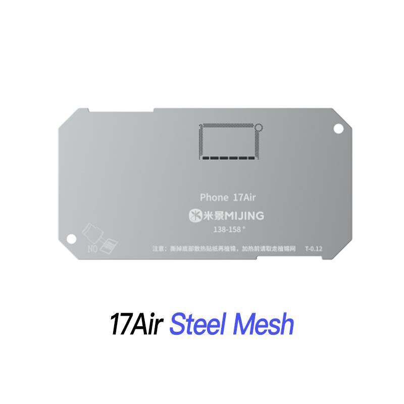 Mijing Z20 Pro Reballing Stencil Fixture Kits for iPhone X-17 Pro Max Motherboard Middle Frame Planting Tin Platform Hand Tools