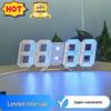 3D LED Digital Clock with Alarm, Calendar, and Thermometer for Living Room Wall