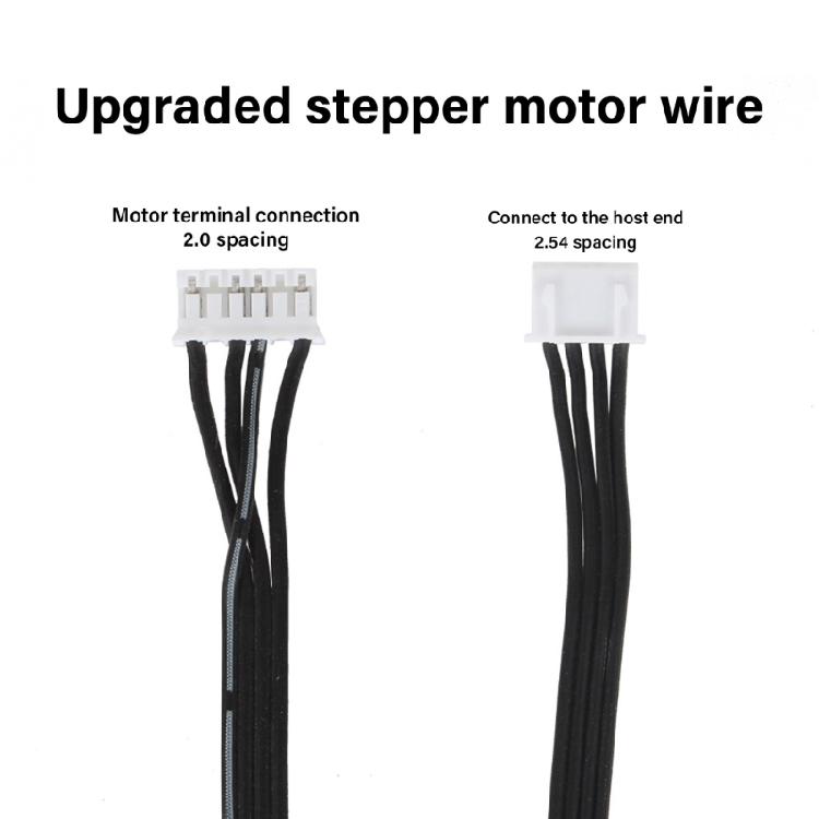4Pin 6Pin Stepper Motor Cord Flexible Silicone Stepper Motor Cable Wire Line XH2.54 Terminal Connector Cable Assembly