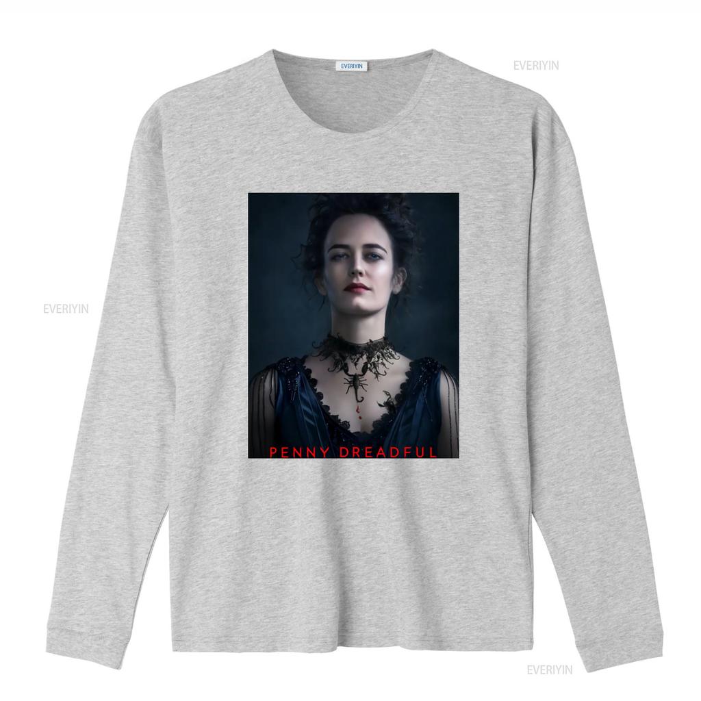 Penny Dreadful Vanessa Womens T Shirt Gothic Style with Scorpion and Blood Drop Print vintage Washed Stylish graphic Versatile