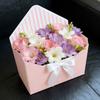 10 Pcs Valentine's Day Floral Envelope Boxes Empty Florist Bouquet Packaging Box Folding Paper Envelope Gift Box for Party Flower Wrapping Supplies