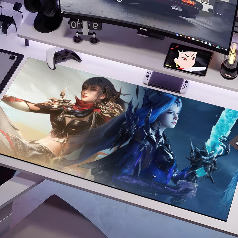 NARAKA BLADEPOINT Mouse Pad Multiple Sizes Large Square Computer Office Game Table Mats Rubber Anti-slip Mousepads 600x300x2mm