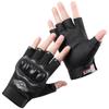 Cycling Half Finger Gloves Motorcycle Motorcycle Motorcycle Protective Case Non-slip Outdoor Sports Fitness Leaky Finger Climbing Hard Shell Gloves