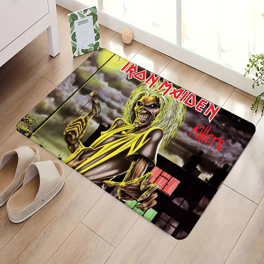 I-iron Maiden Floor Mat Kids Room Bedroom Decoration Balcony Anti-Slip Doormat Living Room Welcome Rug