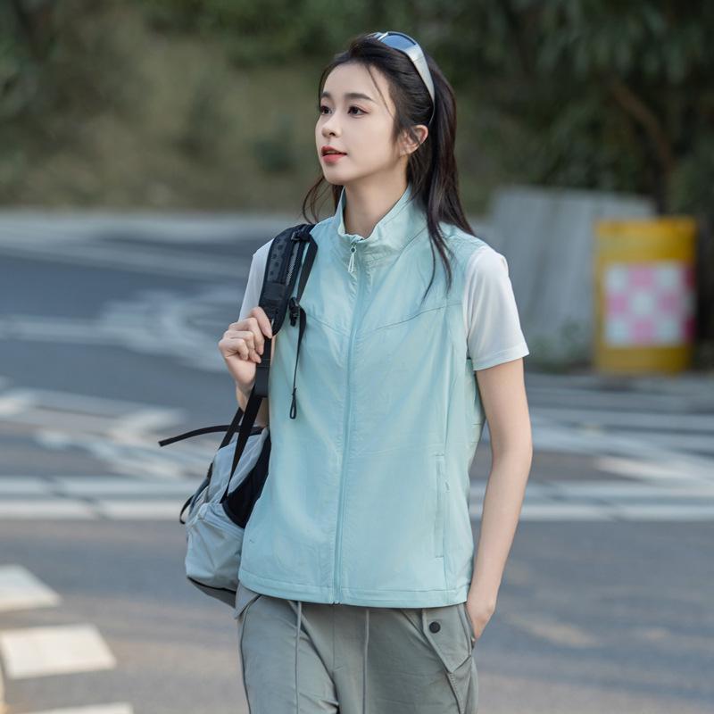 Women's & Men's Quick-Drying Outdoor Vest: Hiking, Fishing, Camping, Volunteer Work, Stand-Up Collar