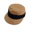 Women's Korean Style Contrasting Color Equestrian Sun Hat - Outdoor Protection Wide Brim Baseball Cap