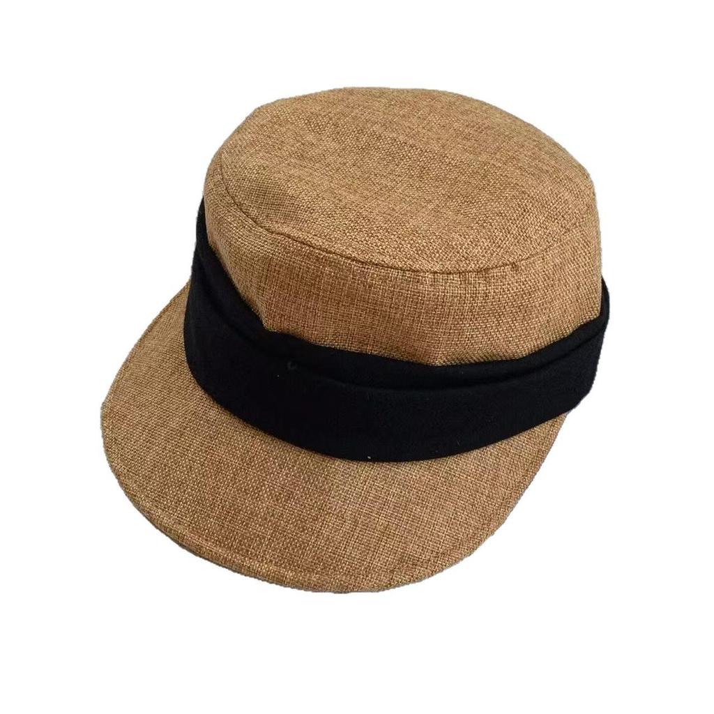 Women's Korean Style Contrasting Color Equestrian Sun Hat - Outdoor Protection Wide Brim Baseball Cap