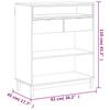 Bartisch FLAM 92x45x110 cm Solid Pine Wood