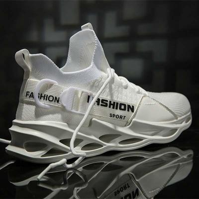 New Men's Fashion Running Sneakers Breathable Comfortable Non-slip Shoes Lightweight Tennis Shoes Fluorescent Shoes Zapatos De Hombre Schuhe Herren