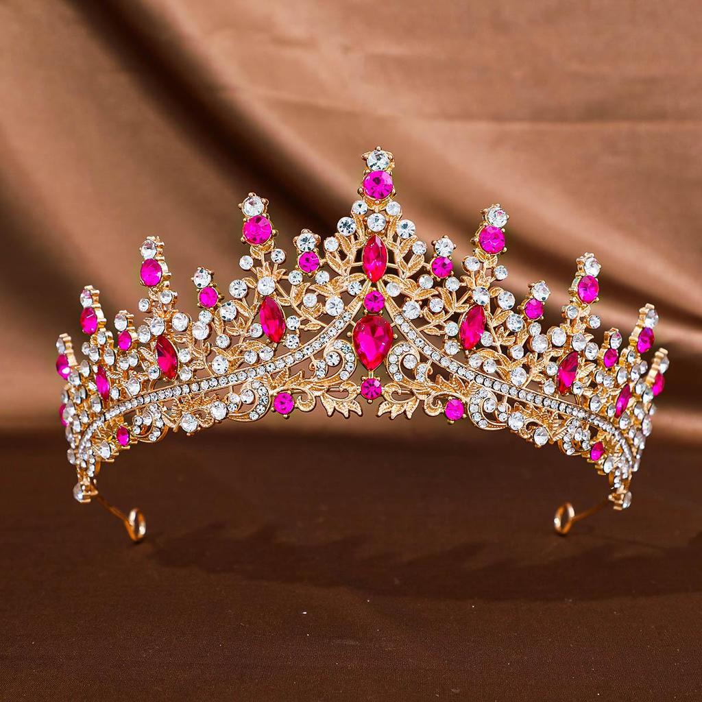 Diadema Corona Nuziale con Strass per Abito da Sera e Servizi Fotografici