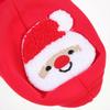 Dog Christmas Costume Dog Cosplay Clothing for Pet Use 4Pcs Red Set